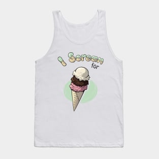 I Scream for... Neapolitan Tank Top